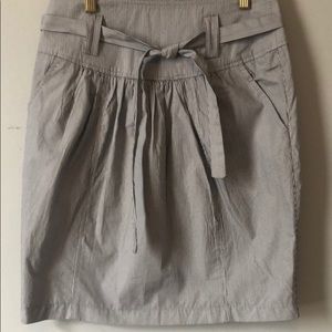 Etam - French brand striped pencil skirt with tie